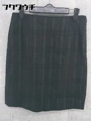 ◇ iCB アイシービー チェック 膝丈 タイト スカート サイズ11 ブラック系 レディース 【中古】 【1002800701124】のサムネイル