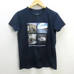 R■ノースフェイス/THE NORTH FACE NTW31715 S/S PHOTO LOGO TEE ウィメンズ Tシャツ■紺【M】LADIES/89【中古】