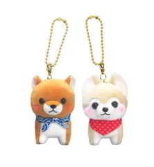 新品 ニコニコぺあぐるみKH 豆しば三兄弟 ぬいぐるみキーホルダー 704848 [佐川急便]