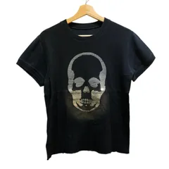 lucien pellat-finet ルシアンペラフィネ Sequined Gold Brace Skull Crewneck T-Shirt Black スパンコール ゴールド ブレス スカル クルーネック Tシャツ ブラック size=XSのサムネイル