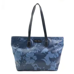 綺麗》ミュウミュウ miumiu エムエム ジャカード トートバッグ 綺麗》ミュウミュウ miumiu エムエム ジャカード トートバッグ