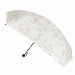 ダイアナ DIANA ブーケコレクション 晴雨兼用折りたたみ傘 日傘 雨傘 折り畳み 花柄 バラ柄 アイボリー ■FFのサムネイル