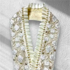 重ね衿　伊達襟　重ね襟　フリル　パール　振袖　華やか　成人式