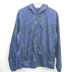 ◇ Θ Φ UNIQLO 유니클로 MEGURO YAMAGUCHI 디자인 긴 소매 윈드 브레이커 사이즈 XL 블루 계 남성 E [1501160005915]