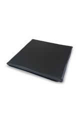 新品 金鵄 レザークッション 高反発 座布団 コラム 40x40x2.5 (ブラック 1)