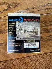 【Alliance Model Works】（NW35049）1/350 wwii 米海軍5インチ38口径Mk38ツインマウント/爆風バッグ