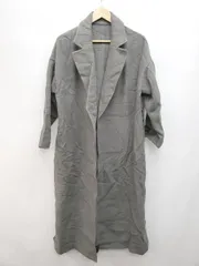 ◇ ◎ ROPE PICNIC ロペピクニック ウール混 ロング シンプル サイドスリット 長袖 コート サイズ38 カーキ系 レディース P  【1404040013737】