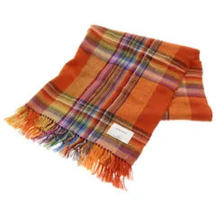 【超美品】THE INOUVE BROTHERS オレンジマフラー THE INOUE BROTHERS Brushed Scarf アルパカ マフラー