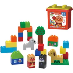 バンダイ ブロックラボ ファーストシリーズ アンパンマン はじめてのブロックバケツ 1.5歳以上