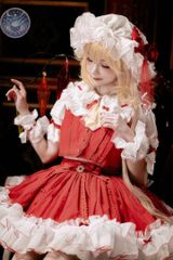 森森仙 東方Project レミリア・スカーレットコスプレ衣装ウィッグ靴羽