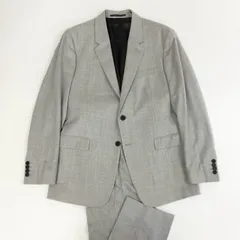 79j9 《美品》Theory セオリー スーツセットアップ 2釦スーツ ビジネス フォーマル テーラードジャケット スラックス CHAMBERS 42サイズ グレー メンズo07tのサムネイル