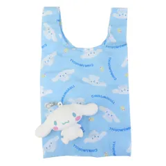 シナモロール ショッピングバッグ ポーチ付きエコバッグ ソリッドシナモン サンリオ 丸眞 お買い物かばん キャラクター グッズ 