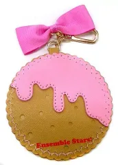 【中古】キーホルダー・マスコット(キャラクター) ストロベリーディップ リボンビスケットバッグチャーム(カンバッジホルダー) 「あんさんぶるスターズ!」