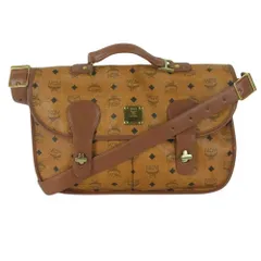 MCM エム・シー・エム 2WAY ショルダー ビジネス バッグ ブラウン系【中古】のサムネイル