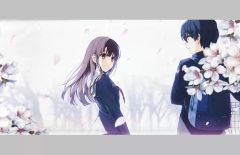 [중고] 태피스트리 카토 메구미 & 아키 윤야 태피스트리 A [그렇지 못한 그녀의 키우는 방법 후카사키 생활전]]