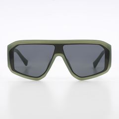 HOUSE OF WOO シールドサングラス リムレスアイウェア SKI GREEN