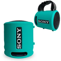 Sony SRS-XB13 Extra BASS ワイヤレスポータブルコンパクトスピーカー用シリコンカバーケース、Sony SRS-XB13スピーカーアクセサリー用保護スキンスリーブシェル(パウダーブルー) [パウダーブルー]