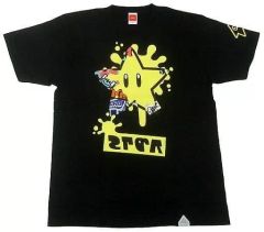 [중고] 의류 슈퍼 스타 페스 T 셔츠 블랙 M 사이즈 [Splatoon2 (스플라툰 2) × 슈퍼 마리오 브라더스 35 주년 페스티벌] Nintendo TOKYO 상품