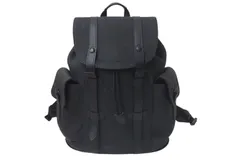 極美品 LOUIS VUITTON ルイヴィトン トリヨンモノグラム レザー クリストファーPM M20899 ブラック 中古 4c075063