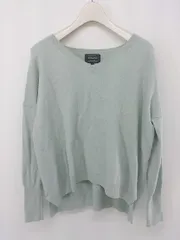 ◇ green label relaxing UNITED ARROWS Vネック 長袖 ニット セーター サイズ38 グリーン系 レディース P  【中古】 【1210280030218】
