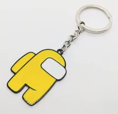 アモングアス　AMONGUS　キーリング　キーホルダー　イエロー　人狼　アメリカン雑貨