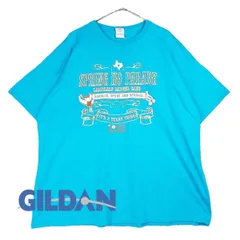 【肩幅61.5cm】GILDAN ギルダン SPRING HO PARADE DONUT PALACE ドーナッツ ヴィンテージデザイン 両面プリント 半袖Tシャツ 2XL ターコイズブルー 綿100％【湘南倉庫】US古着　HEAVY COTTON T15