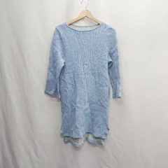 ◇ ⊂ ADAM ET ROPE アダムエロペ ニット系 あり ロング丈 ワンピース サイズf ブルー系 レディース E  【1504210002261】