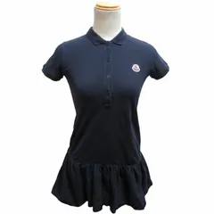 モンクレール MONCLER 22ss ポロシャツ ワンピース キッズ 女の子 ストレッチ 10 140cm XS 紺 ネイビー ■GY09 /ES 0704のサムネイル