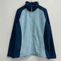 THE NORTH FACE フリースジャケット バイカラー ツートン ネイビー/アクアブルー【レディースL】