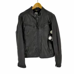 ジースターロー G-STAR RAW 裏地キルティング ラムレザー ノーカラー レザージャケット メンズ JPN：M のサムネイル