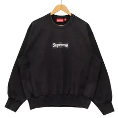 SUPREME シュプリーム 25SS Washed Box Logo Crewneck ウォッシュド ボックスロゴ スウェット ブラック サイズ M 正規品 / 45014