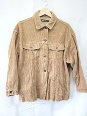 ◇ ⊇ ZARA ザラ コーデュロイ 長袖 ブルゾン ジャンパー サイズEUR M USA M MEX 28 ブラウン系 レディース E  【1507160004705】