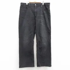 W40/古着 リーバイス Levis 559 ジーンズ メンズ 大きいサイズ 黒 ブラック デニム 25feb28 中古 ボトムス ジーパン Gパン ロング パンツ