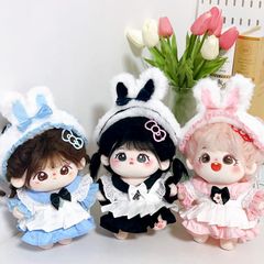 20cm ぬいぐるみ 服 メイドドレス 可愛い 着せ替え 本体無