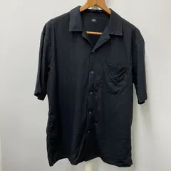 【古着】UNIQLO  オープンカラー シャツ  ブラック