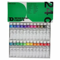 ニッカー絵具　デザイナースカラー　24色セットN　DC20ML24N