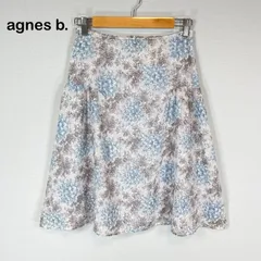 agnes b. アニエスベー 花柄 総柄 ひざ丈 フレアスカートのサムネイル