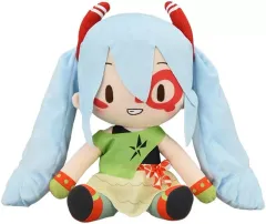 【中古】ぬいぐるみ 初音ミク ふわぷち Lぬいぐるみ“DE：MONSTAR” 「初音ミク -Project DIVA- X」