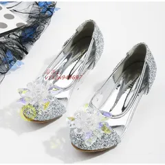 ガラスの靴 シンデレラ靴 子ども フォーマル靴 女の子 誕生日 プリンセス 発表会 20 19 キッズ 17 子供靴 パンプス 18 21 子供  vii3w949697