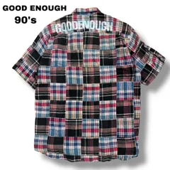 【GOOD ENOUGH】90sオリジナル パッチワーク半袖シャツ