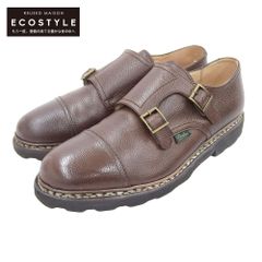 Paraboot パラブーツ 美品 Paraboot パラブーツ WILLIAM MARCHE2 ダブルモンク シューズ メンズ ブラウン 7 981435 7
