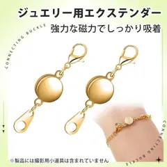 【2個入り】ネックレス マグネット 留め具 ロック磁気ジュエリークラスプ 磁気ロブスタークラスプ 磁石クラスプ ブレスレットエクステンダー ジュエリー製作用 もう留め具に悩まない 片手で簡単着脱