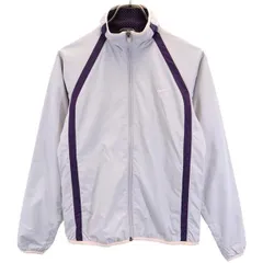 ナイキ 裏メッシュ素材 ウインドブレーカー S グレー×紫 NIKE レディース 【中古】  【230808】