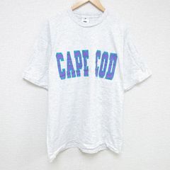 XL/古着 リー Lee 半袖 ビンテージ Tシャツ メンズ 90s ケープコッド 大きいサイズ クルーネック 薄グレー 霜降り spe 25jul07 中古