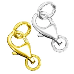 【特価】【925 銀製】カニカン ８mm 9mm 11mm 金具 留め具 メガネチェーン マスクチェーン グラスチェーン ネックレス ブレスレット アンクレット アクセサリー ストラップ パーツ ハンドメイド DIY材料 (925 銀製 9mm シルバー 1