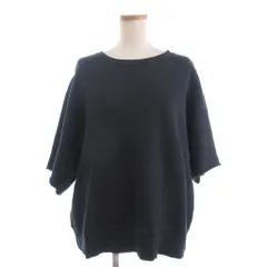 レミレリーフ REMI RELIEF 美品 スウェット トレーナー 半袖 オーバーサイズ 無地 コットン 黒 ブラック Fのサムネイル