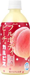 アサヒ飲料 フルボディピーチ&カルピス 480ml×24本 夏休み 休憩 部活動 ごくごく 爽快 すっきり 桃 乳酸菌