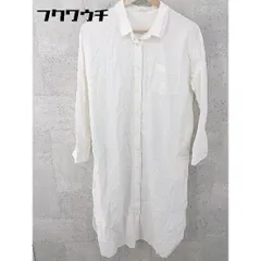 ◇ Lugnoncure ルノンキュール 長袖 ロング シャツ ワンピース サイズF オフホワイト レディース 【中古】 【1101190007127】のサムネイル
