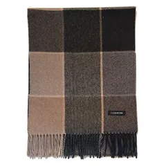 【在庫セール】全6柄～【メンズ 男性】 マフラー メンズマフラー ウール カシミア チェック × ストライプ カシミヤ スーツ outlet ビジネス [バイヤー] AO-01