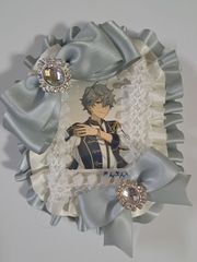 硬質ケースデコ ライトシルバー×オフホワイト